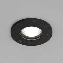 DK2036-BK Встраиваемый светильник влагозащ., IP 44, до 15 Вт, GU10, LED, черный, алюминий