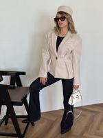 Пальто-пиджак AS`Kins 232 приталенное с беретом в комплекте