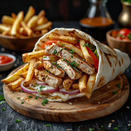 Гиро в лаваше