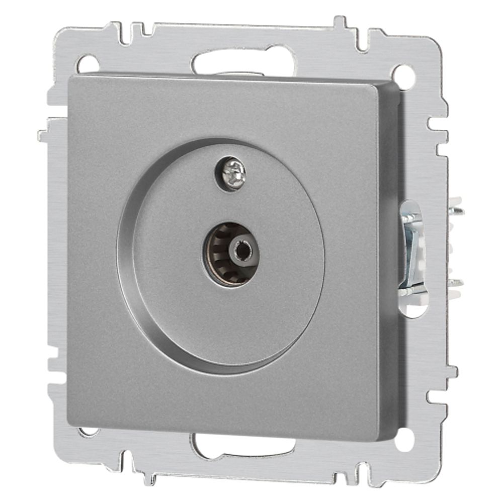 Розетка Intro Accent 6-301-03 TV одиночная, IP20, СУ, алюминий | Intro