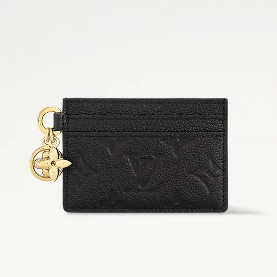 Держатель для карт Louis Vuitton Charms, черный