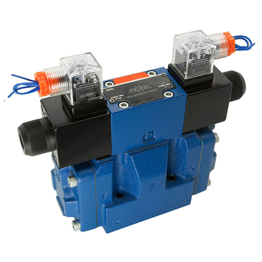 4WEH10J4X/6EW230N9ETK4/B10 - Гидрораспределитель с электроуправлением Ду10 схема J (34), напряжение W230, каналы управления ET - X и Y - внутренние