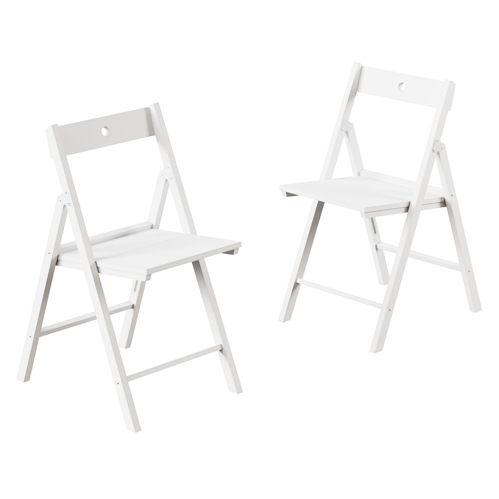 Стул раскладной LIBRA 2, цвет белый матовый