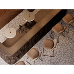 Стул барный niels, рогожка, темно-коричневый