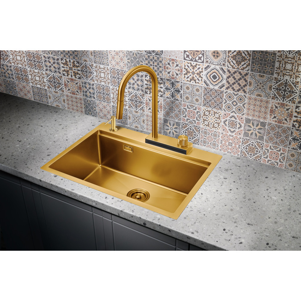 Мойка для кухни Milacio Denia 68 Steel MC.77418 золото