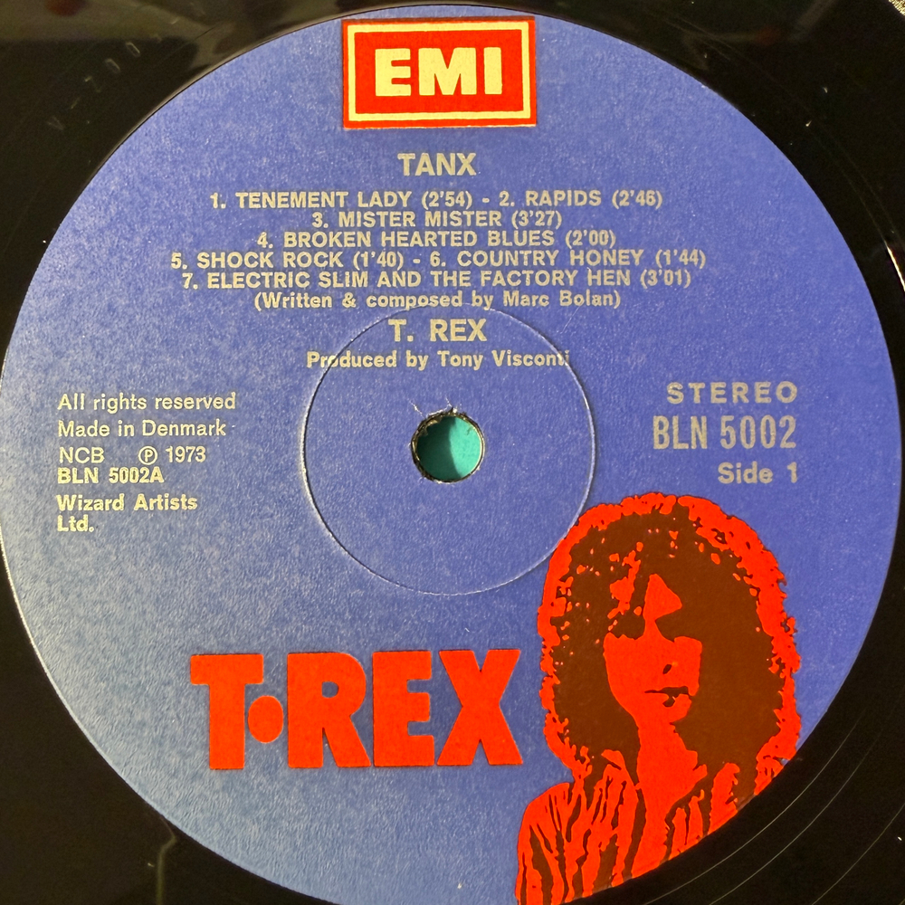 T. Rex ‎– Tanx (Дания 1973г.)