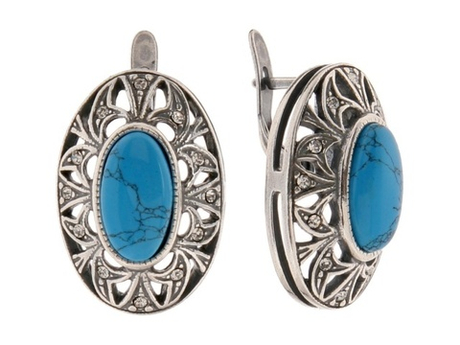 "Урал" серьги из коллекции "Самоцветы" от Jenavi