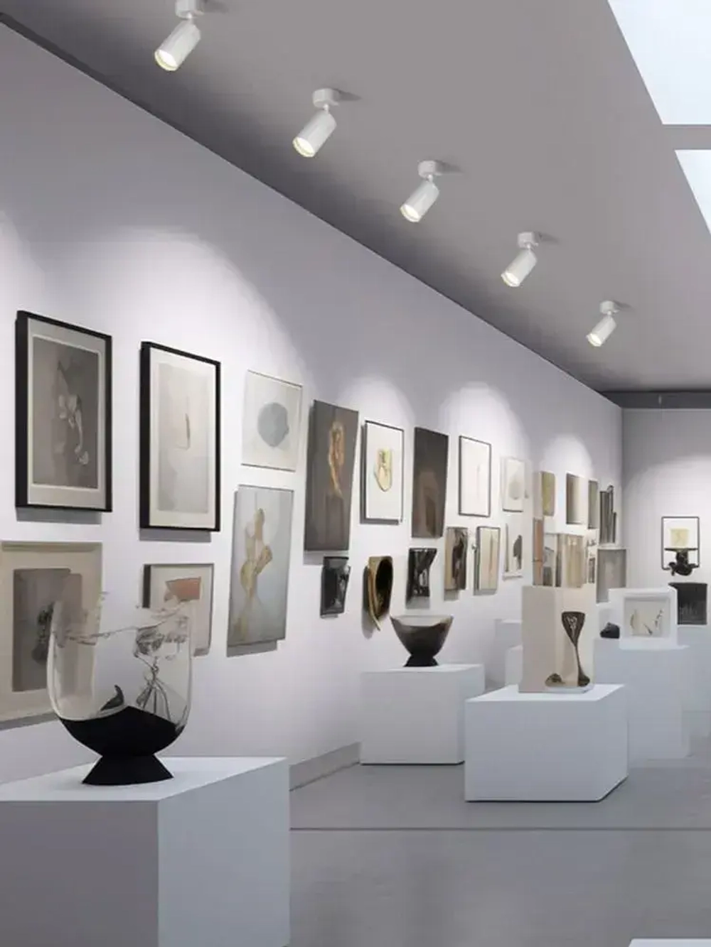 Светильник потолочный настенный GU10 светодиодный белый/ спот поворотный точечный Grafium Interior