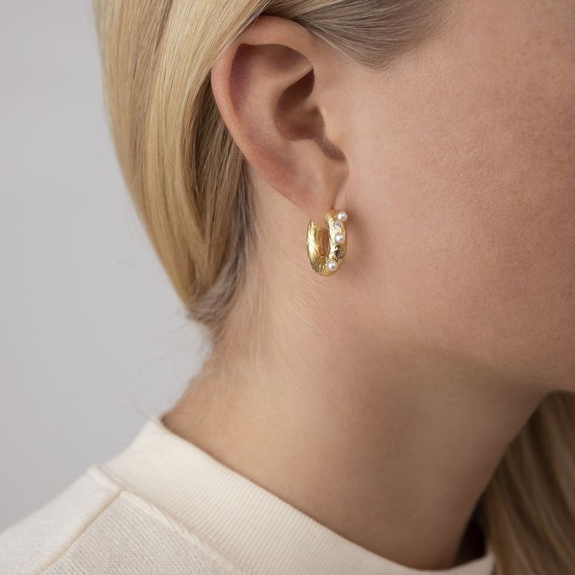 Серьги Gem in a Hoop