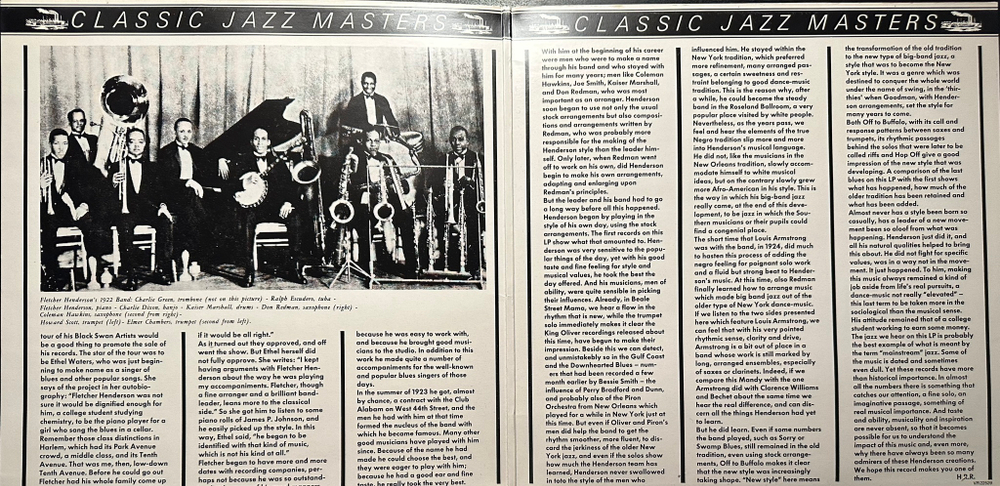 Fletcher Henderson Orchestra With Louis Armstrong & Coleman Hawkins 1923-1927 (Голландия 1983г.)