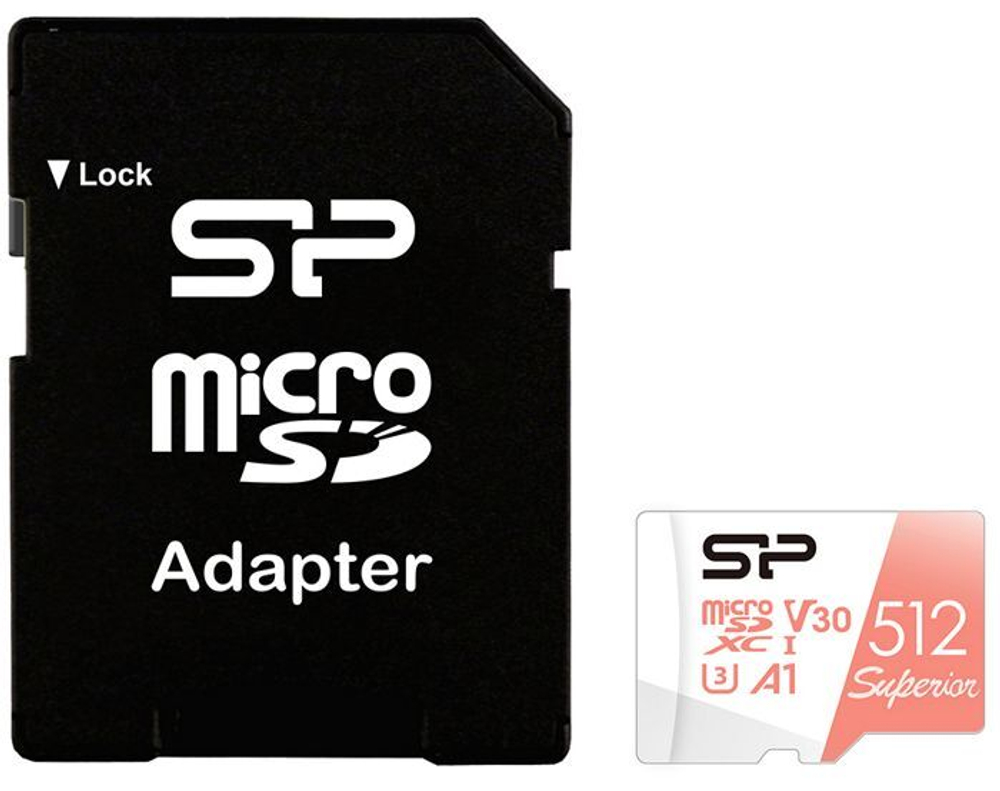 Карта памяти MicroSDXC 512GB Silicon Power SP512GBSTXDV3V20SP