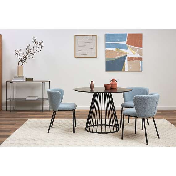 Стул Foggy, серо-голубое букле