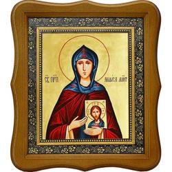 Анфиса Мантинейская Преподобная, игумения, исповедница. Икона на холсте.