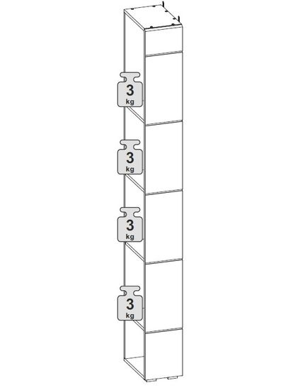 Стеллаж  ЛАЙН 10.141