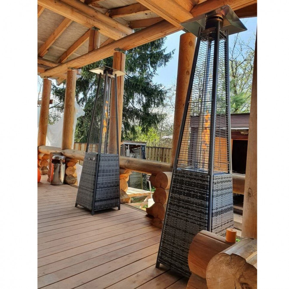 Уличный газовый обогреватель 13I Rotang Gray + Чехол