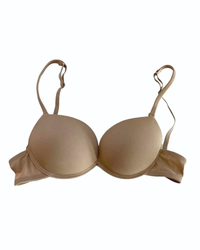 Бюстгальтер супер пуш-ап из мягкой микрофибры (Размер: 1B) (Цвет: телесный)