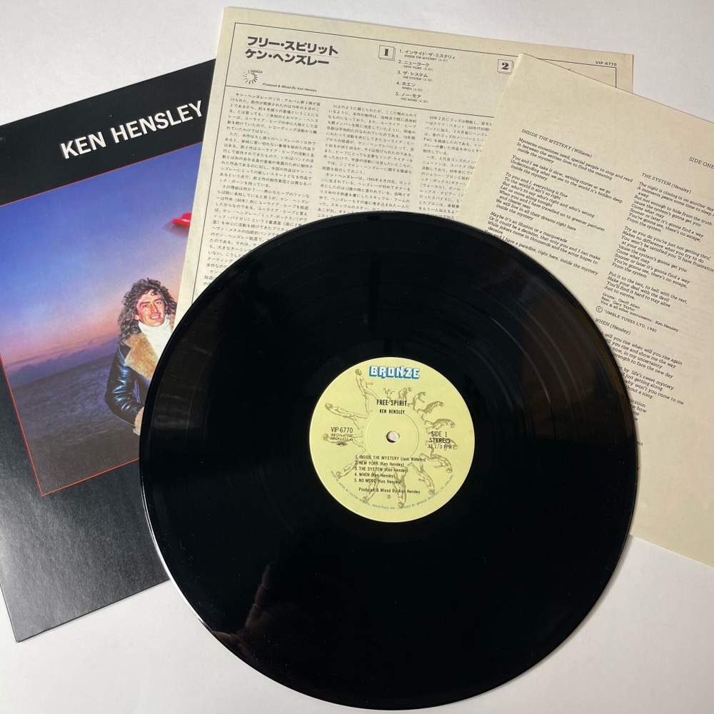 Винтажная виниловая пластинка LP Ken Hensley Free Spirit (Japan 1981) (No Obi)