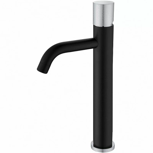 Смеситель для раковины Boheme Stick 122-BCR.2 черный/ручка хром