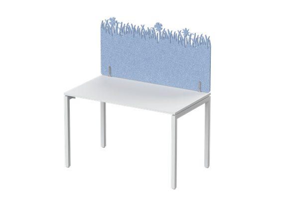 Экран фронтальный / боковой, с декором &quot;Зеленая поляна&quot;, без фурнитуры 120х1,2х60