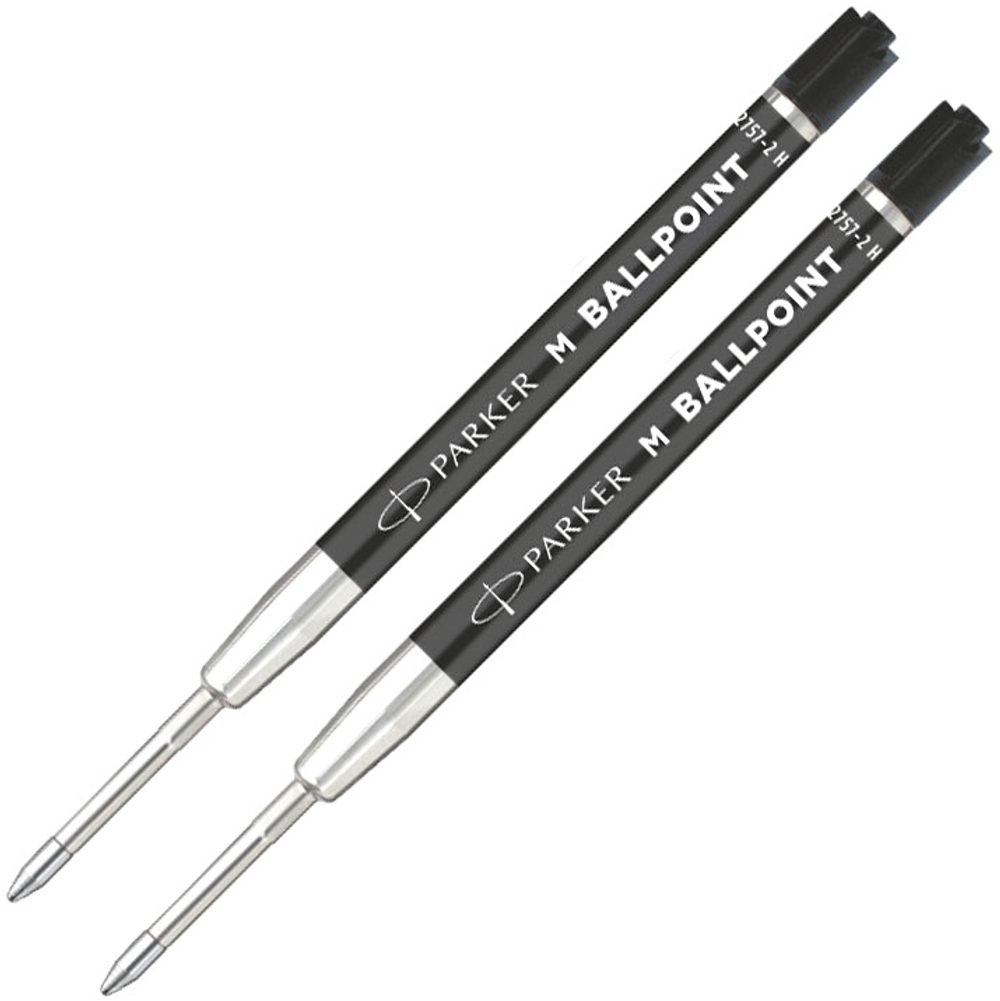 Parker стержень шариковый QuinkFlow Basic Z09 (CW2166543) M 1мм черные чернила блистер (2шт)