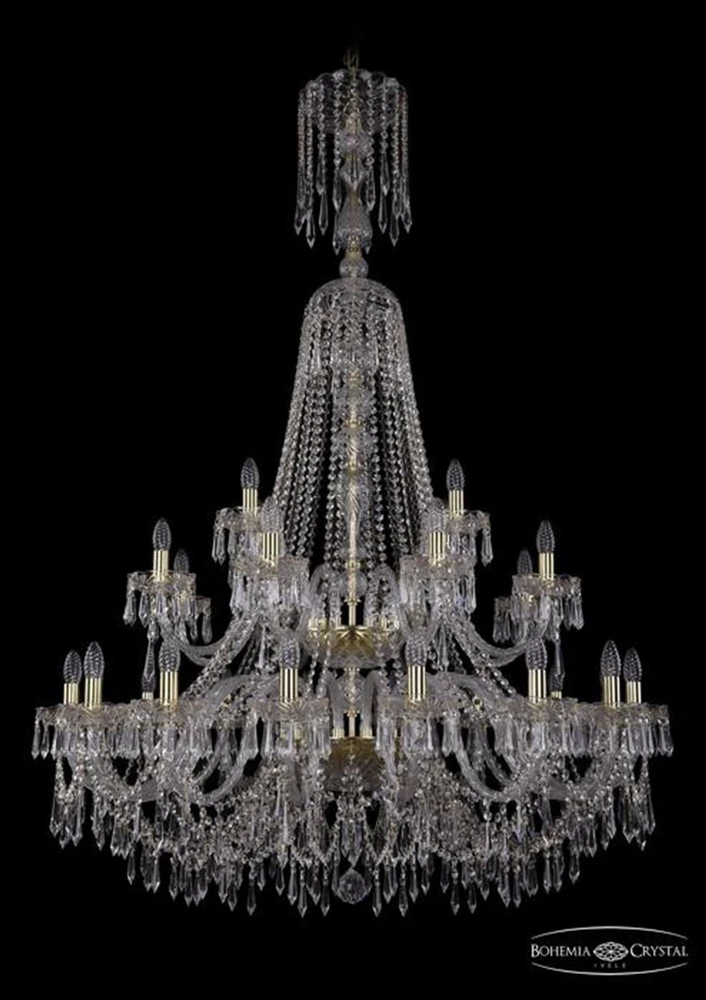 Подвесная люстра Bohemia Ivele 1403/16+8+4/400/XL-163/2d/G