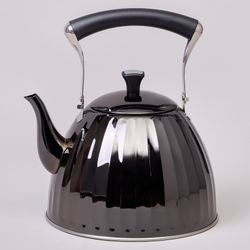 ЧАЙНИК AGNESS 3,0 Л СО СКЛАДЫВАЮЩЕЙСЯ РУЧКОЙ, СТАЛЬ 18/10, ИНДУКЦИОННОЕ КАПСУЛЬНОЕ ДНО