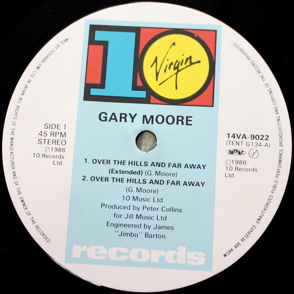 Gary Moore / Over The Hills And Far Away (12" Vinyl Single)