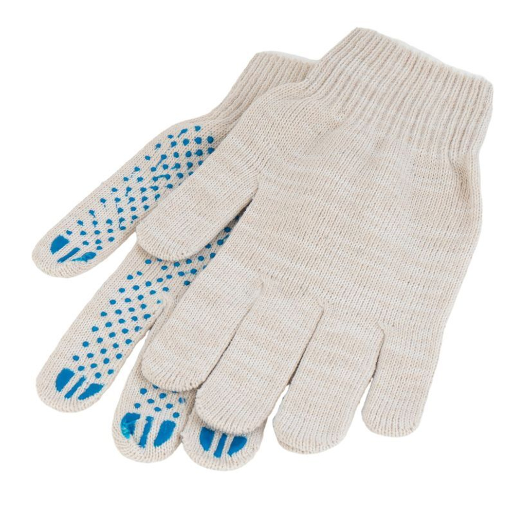 Перчатки х/б 5 нитей с защитой от скольжения ПВХ