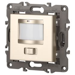 14-4103-04 ЭРА Датчик движения 2-проводной, 180-240В, 200Вт, IP20, Эра Elegance, шампань