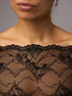 03-293 ОПТ Кружево эластичное 22 см, черный 170