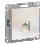 ATLASDESIGN РОЗЕТКА компьютерная RJ45 кат. 5e, механизм, ЖЕМЧУГ