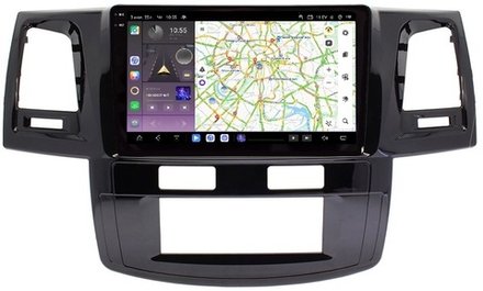 Магнитола для Toyota HiLux 2011-2015 - Carmedia OL-9603 (кнопки и крутилки) Android 13, TS20, 6+128Гб, CarPlay, 4G SIM-слот