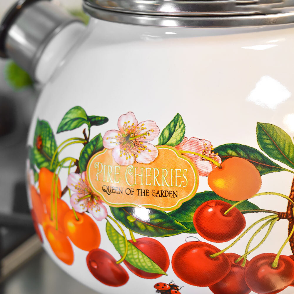 Чайник 2л со свистком "Черешня"