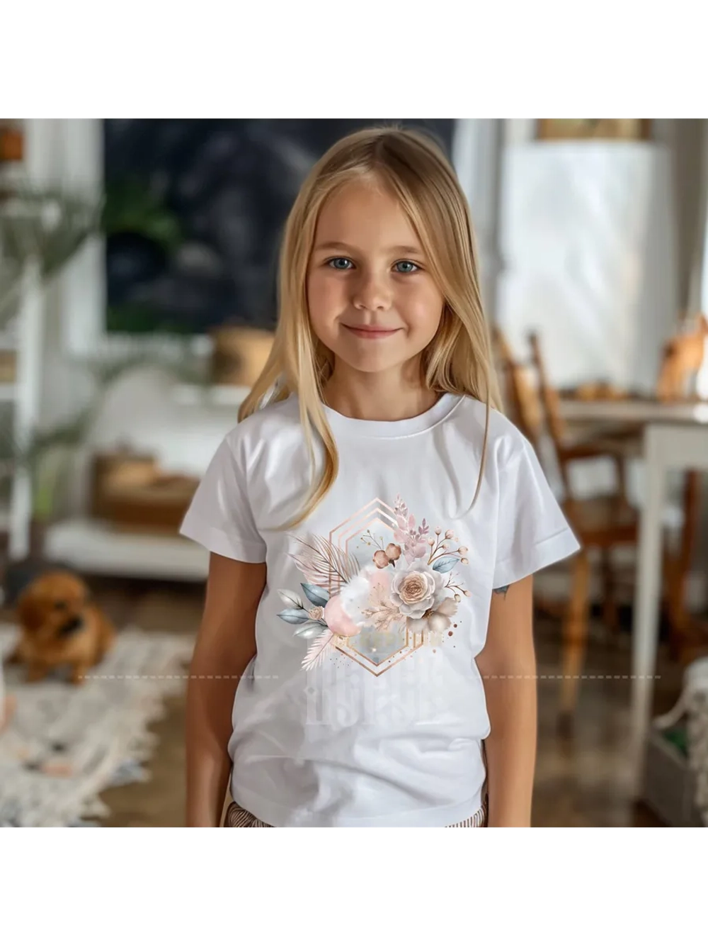 Термонаклейка на одежду, термопринт Цветок