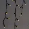 Гирлянда Бахрома 3,1*0,5 м., Тепло-Белая 220В., 120 LED, Провод Черный Каучук 2,3 мм., IP65, (ECO120-1-2WW)