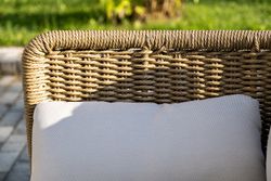 "Аликанте" лаунж-зона из искусственного ротанга, цвет соломенный (К)