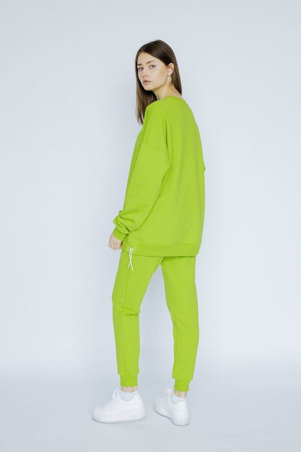 Толстовка Кот-агрессор Зеленая - фото 5