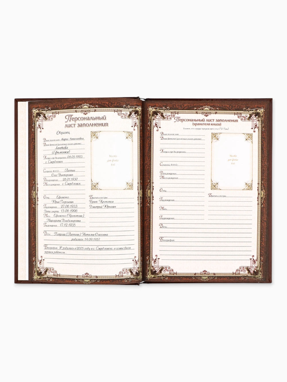 Родословная книга «Древо», 56 листов, 16.5х24 см