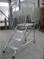 Лестница подмости MEGAL ЛП-1,0 с двумя поручнями