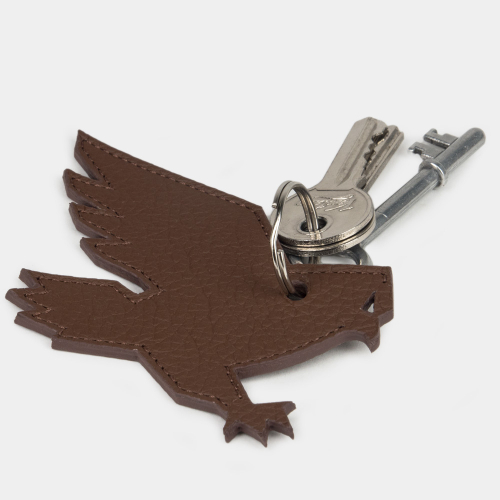 Брелок Aigle из кожи теленка, шоколадного цвета