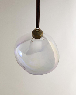 ZARA HOME ЕЛОЧНОЕ УКРАШЕНИЕ «ШАР» АСИММЕТРИЧНОЙ ФОРМЫ, ПРОЗРАЧНЫЙ