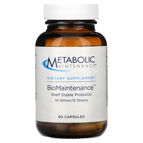 Metabolic Maintenance, BioMaintenance, пробиотик длительного хранения, 60 капсул
