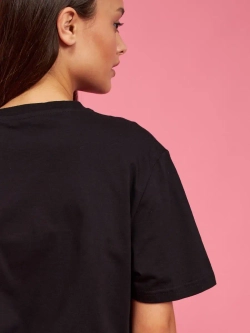 Футболка черная унисекс базовая с принтом Калифорния