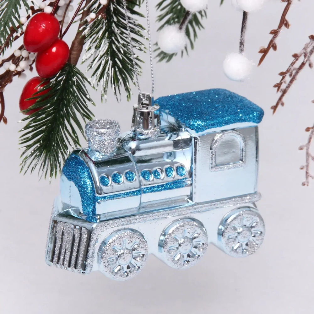 Ёлочная игрушка «Сказочное путешествие» 9,5*2*10,5 см, голубой