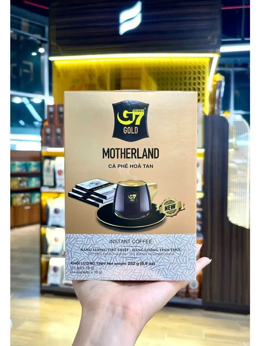 Вьетнамский растворимый кофе Премиум G7 Gold Motherland (14 стиков) 252 г