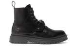 VERSACE Medusa Lace Up Short Combat Boots Men"s Black