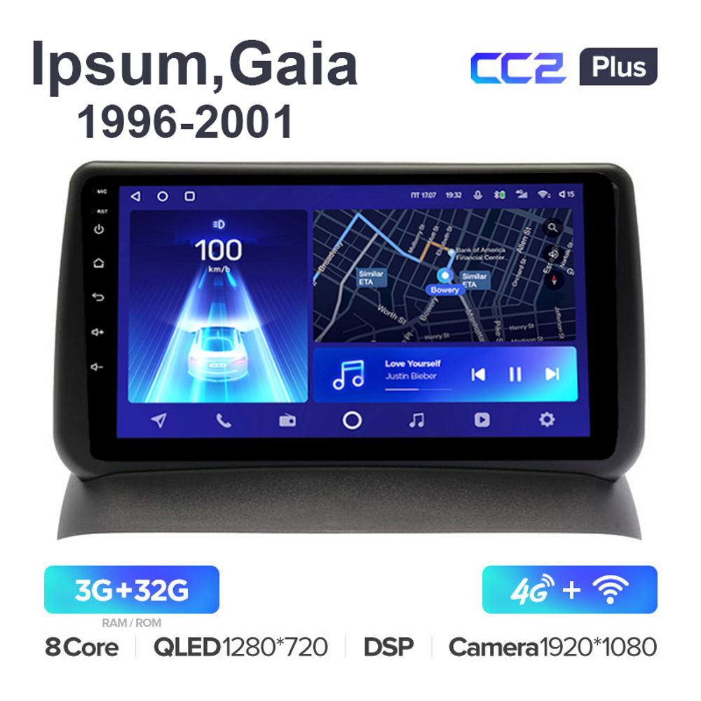 Teyes CC2 Plus 9"для Toyota  Ipsum, Gaia 1996-2001
