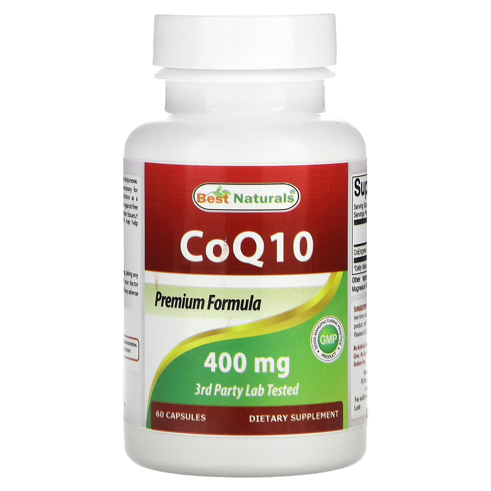 Best Naturals, CoQ10, 400 мг, 60 капсул