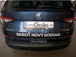 Фаркоп оцинкованный Galia S120C для Skoda Kodiaq 2WD, 4WD 2017-(паспорт и сертификат в комплекте)(без электрики)
