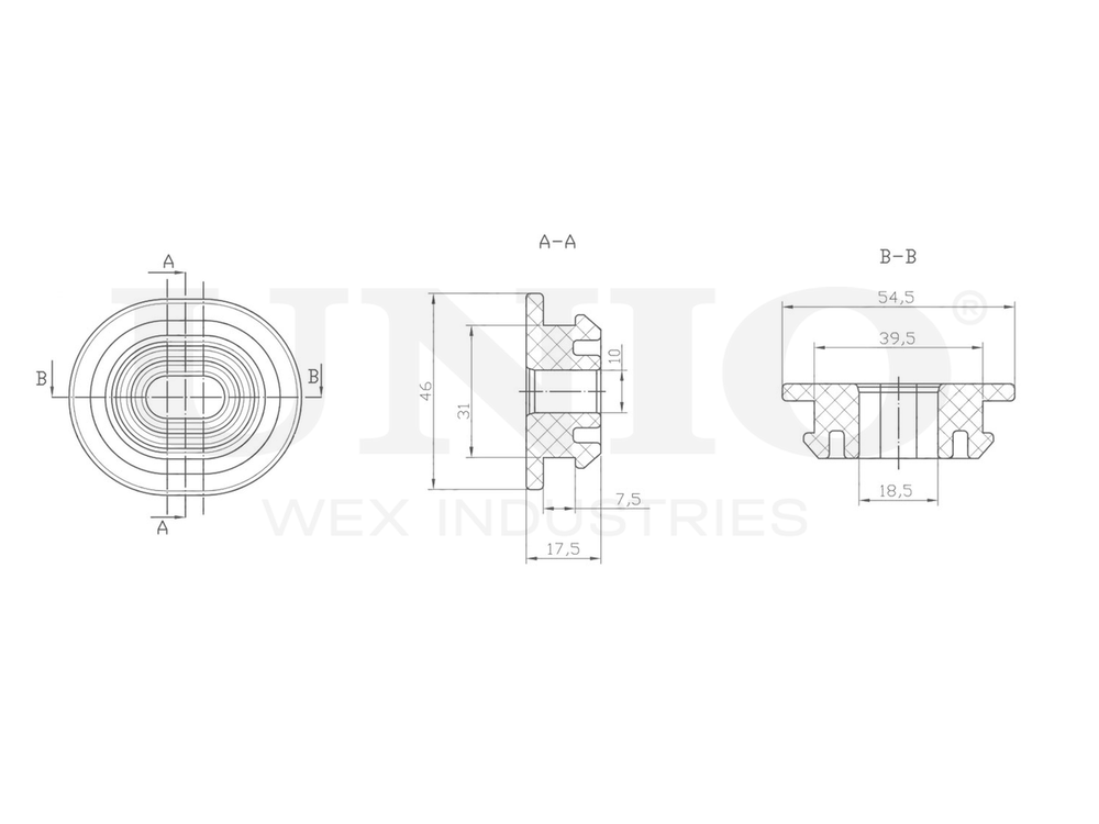 Опора радиатора UNIO RMP-15171